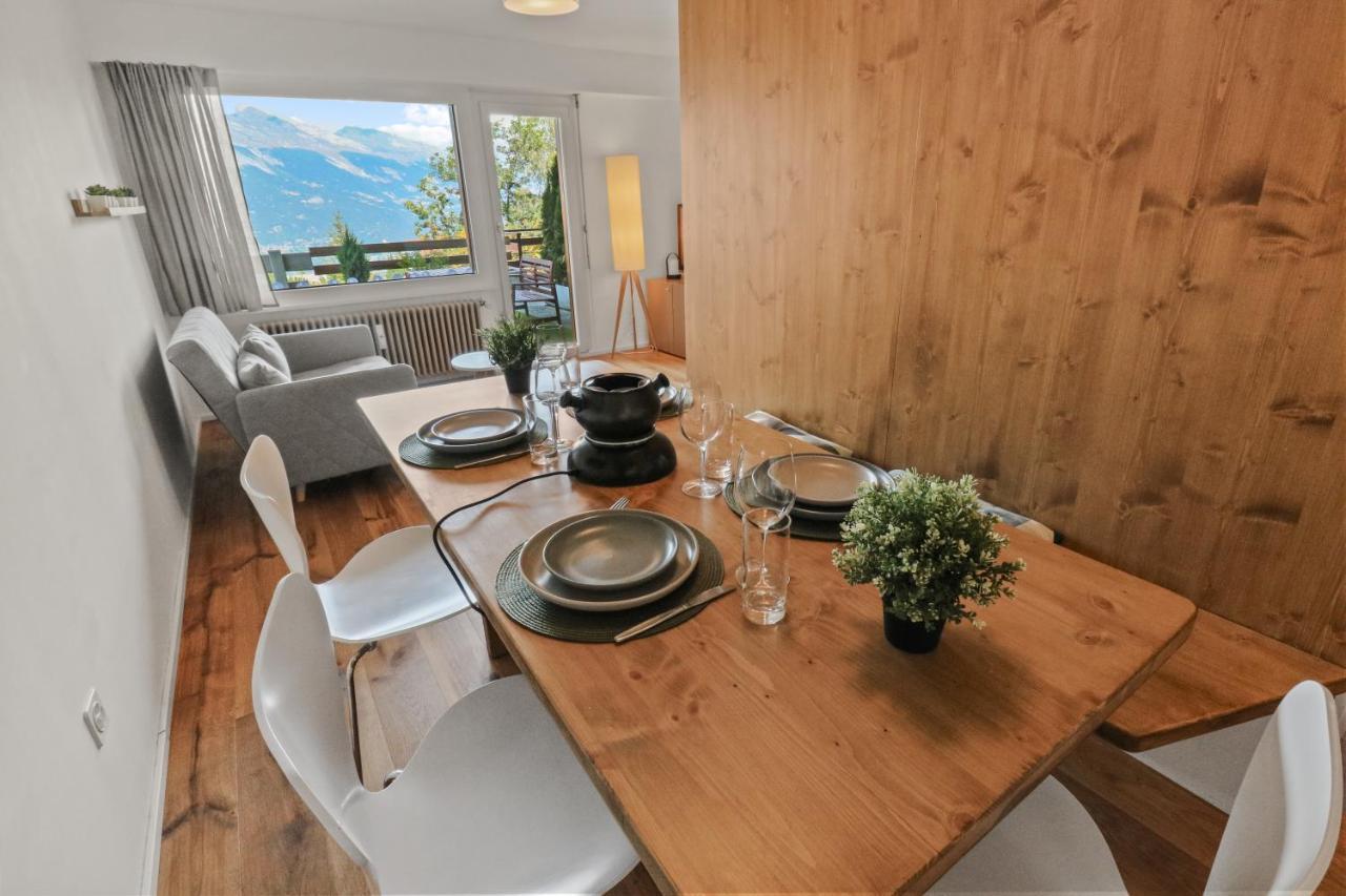 Superbe Appartement Avec Piscine Нендаз Екстериор снимка